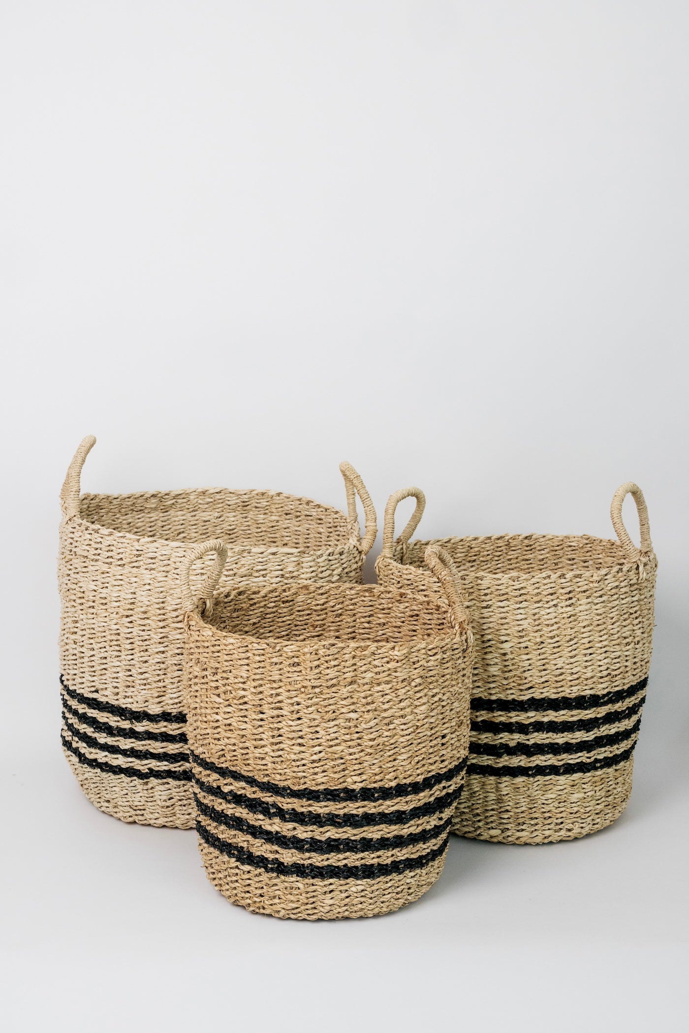 Jillian Striped Basket - 3 Sizes