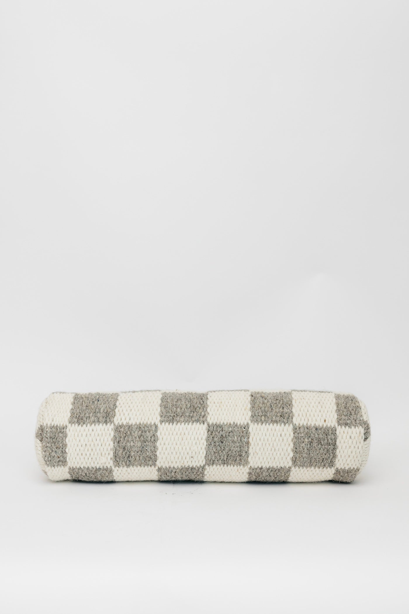 Check Yes Bolster Pillow - Grey