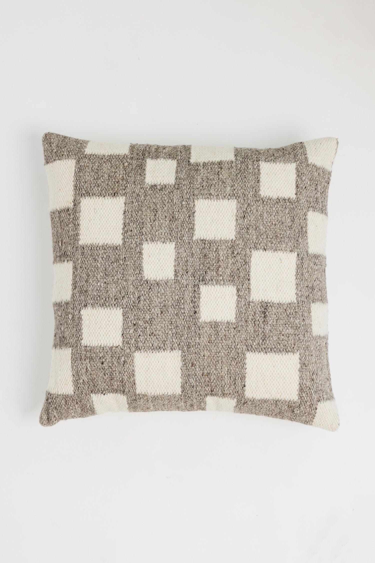 Vega Checkered Pillow - Taupe