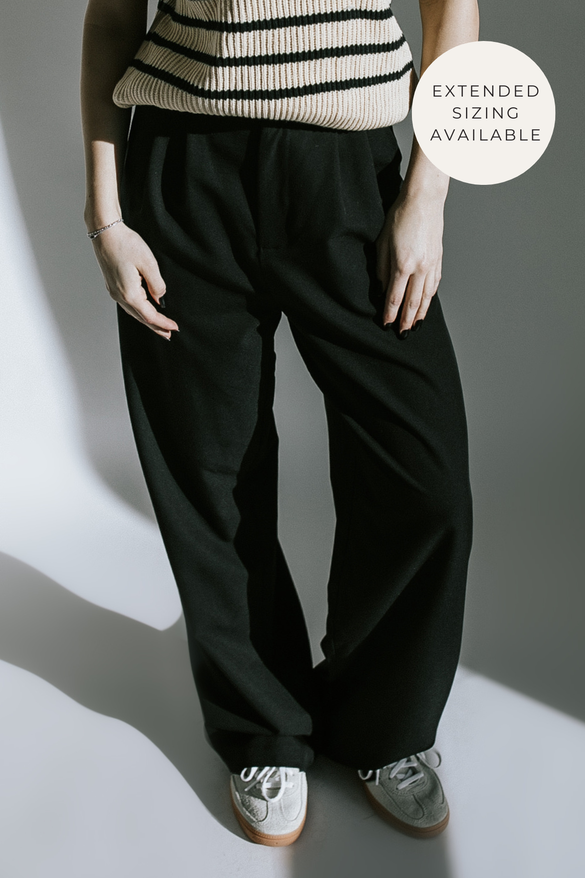 At My Best Pleated Trouser - Black