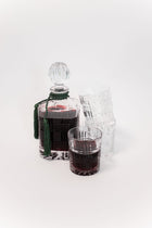 Decanter and Lowball Drinking Glasses - Set of 7