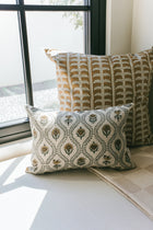 Botanical Block Print Lumbar Pillow - 14