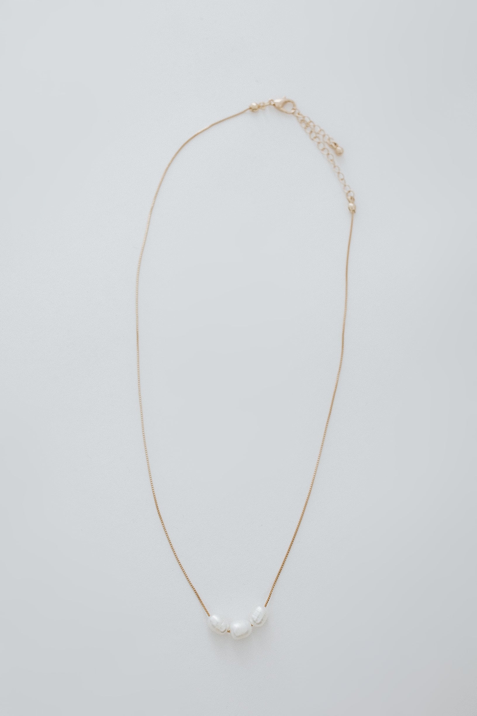 Charlotte Pearl Necklace - Gold