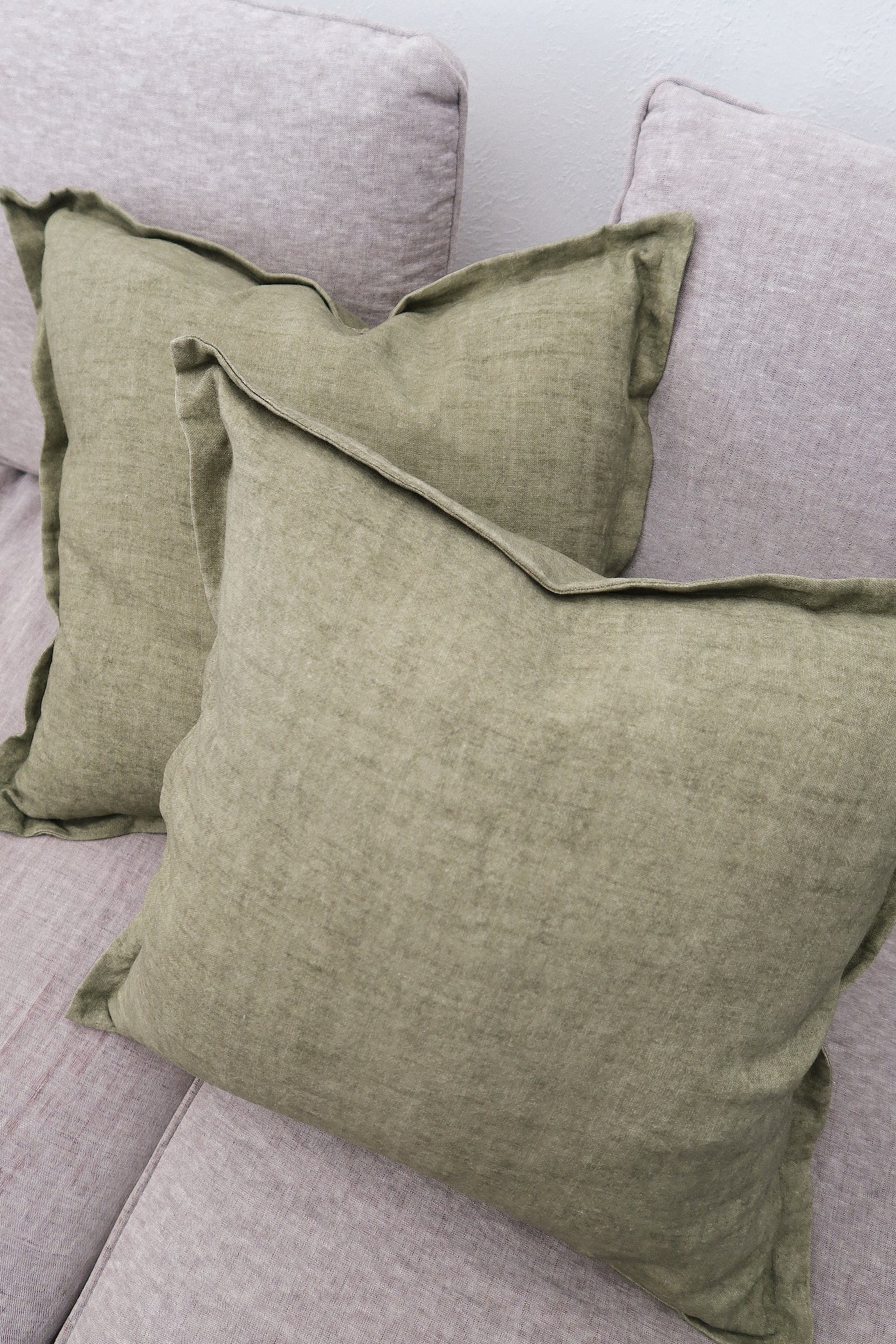 Callie Pillow - Olive - Set of 2