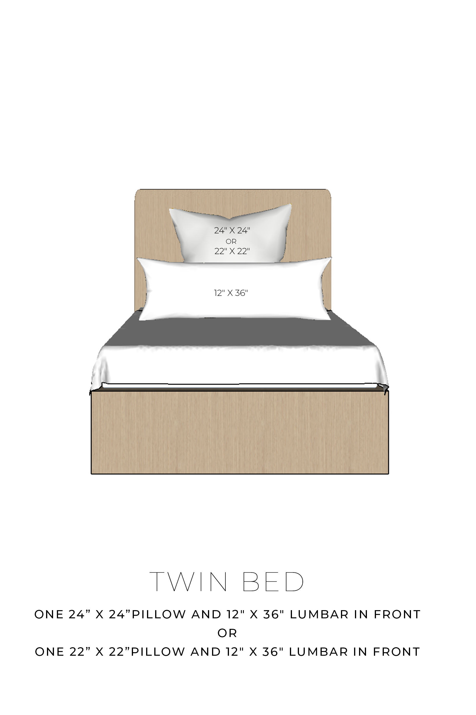 Proper Stripe Pillow - White/Tan - 2 Sizes