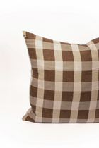 Olive Checkered Pillow - 22