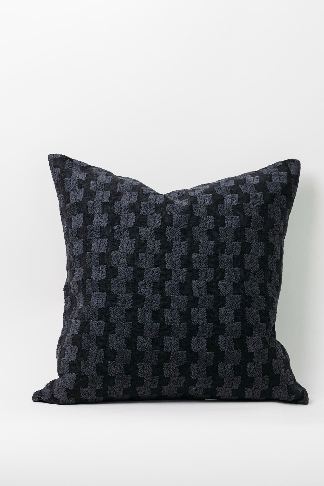 Pryce Checkered Pillow - Black