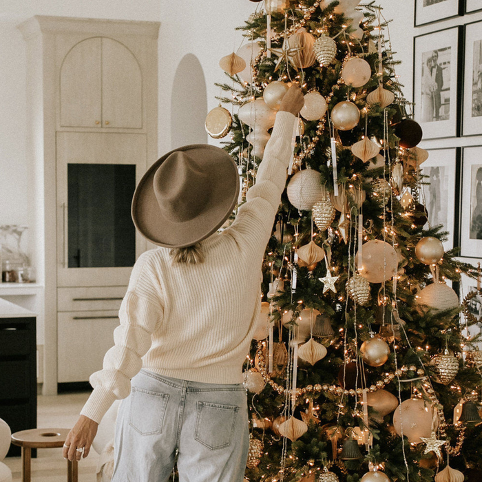 How We Styled Our 2022 Luxe Boho Christmas Tree