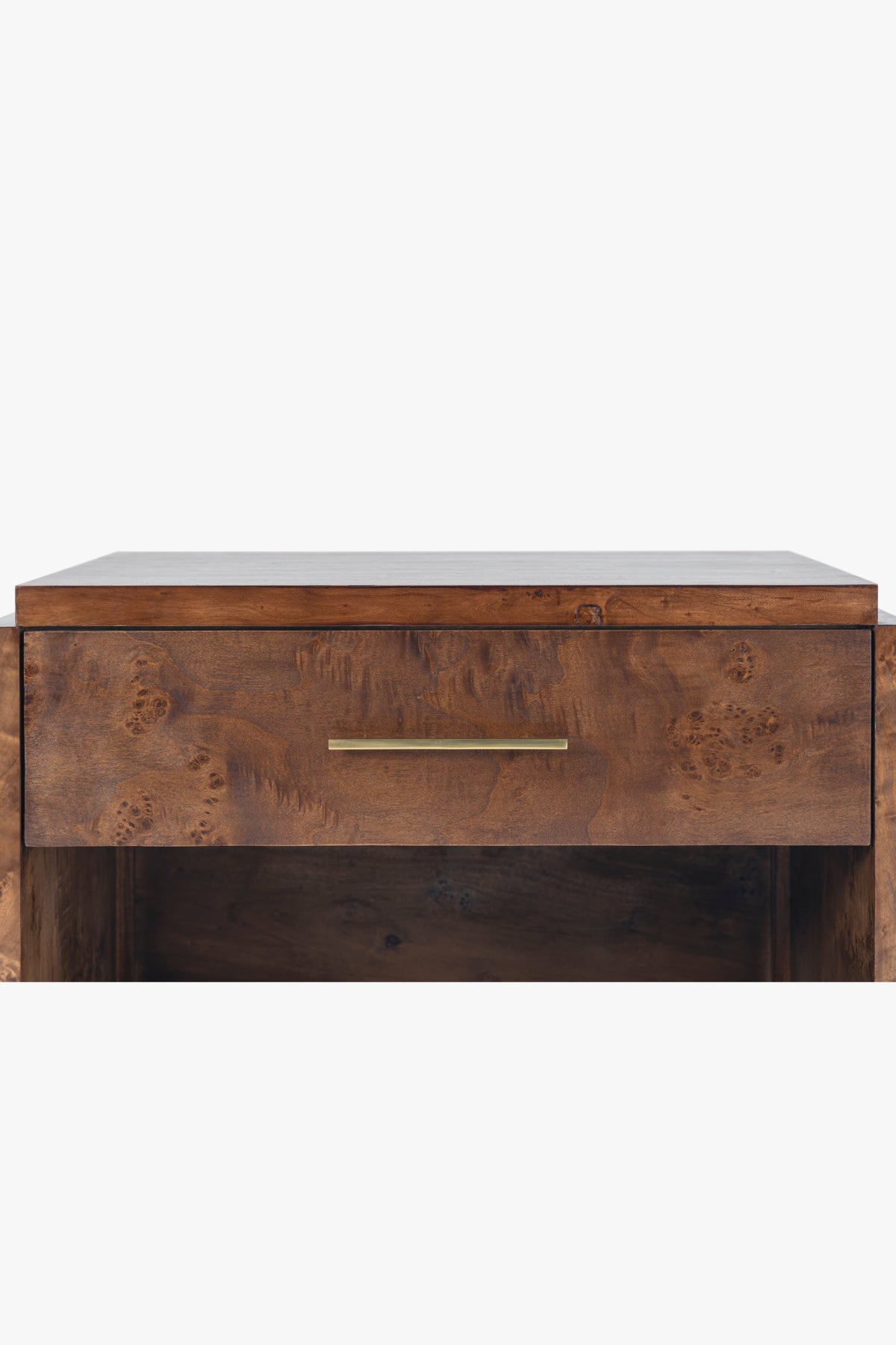 Sigby Burl Nightstand - Dark Burl