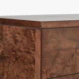 Wesley 6-Drawer Burl Dresser - 2 Finishes