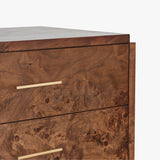 Wesley 6-Drawer Burl Dresser - 2 Finishes