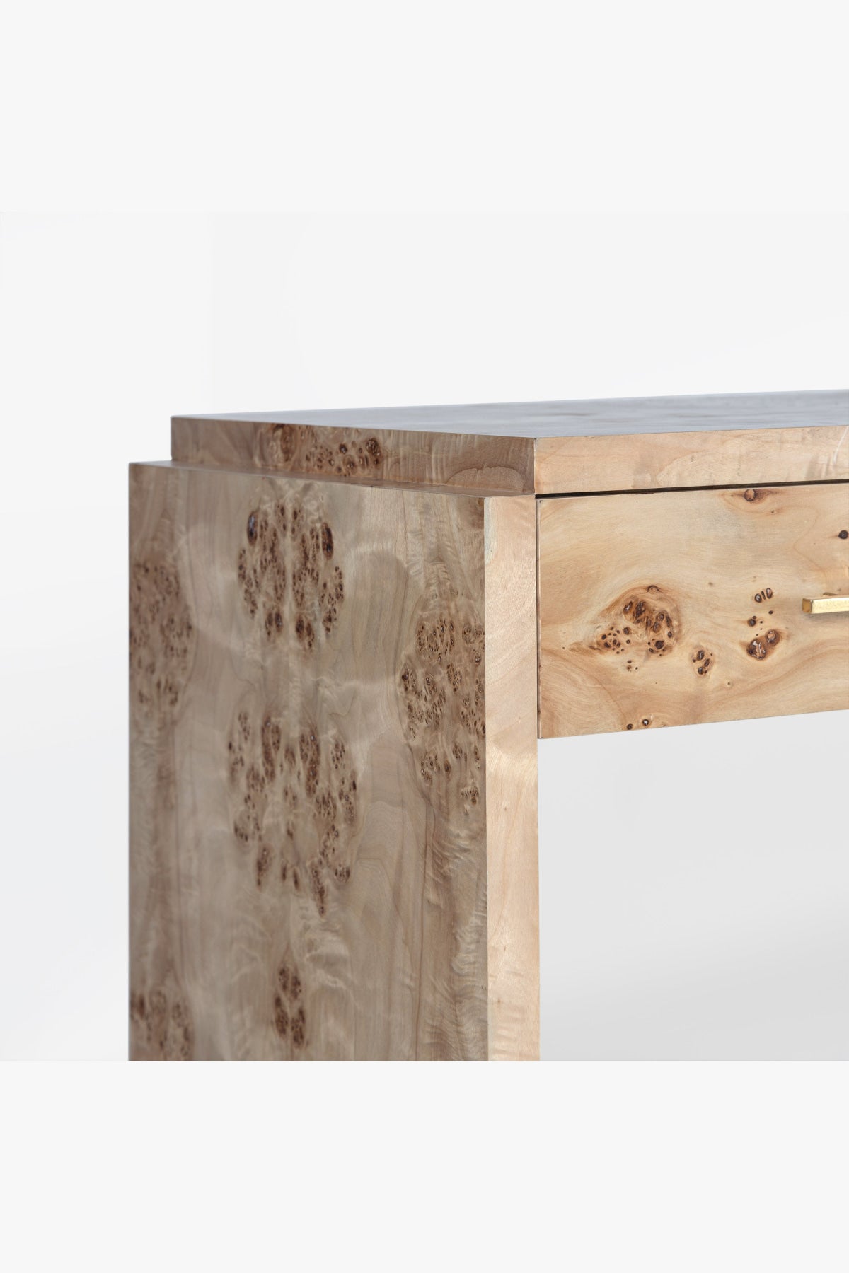 Sigby Burl Console - Light Burl