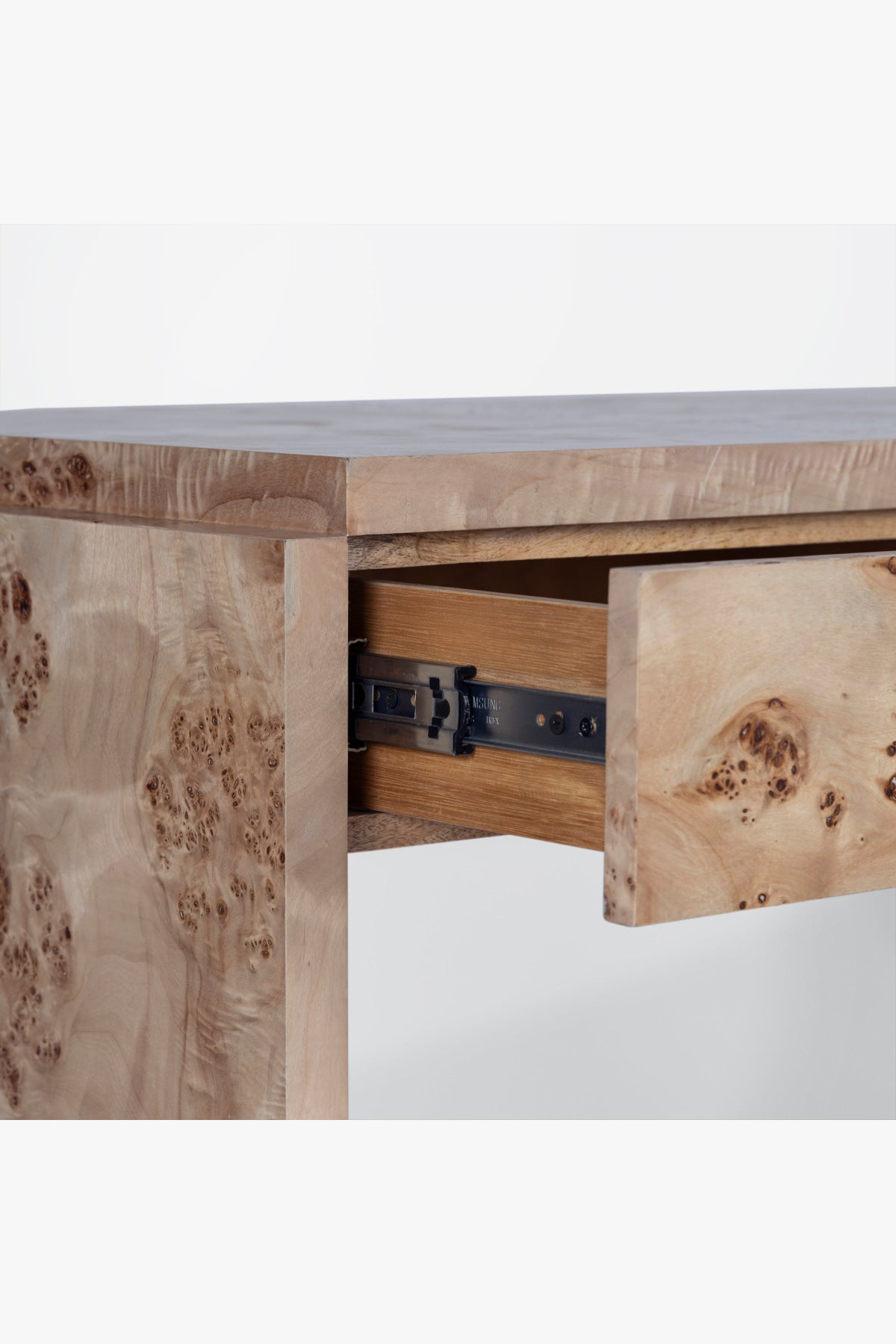 Sigby Burl Console - Light Burl