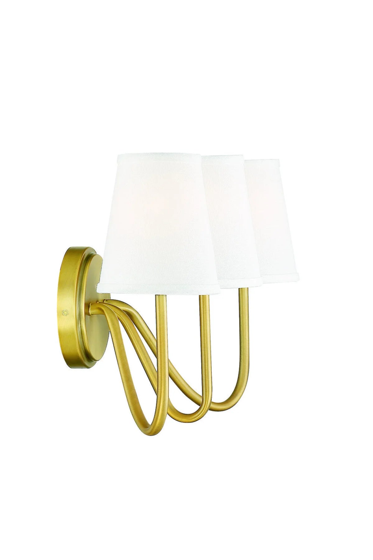 Smiths 3-Light Wall Sconce - Natural Brass