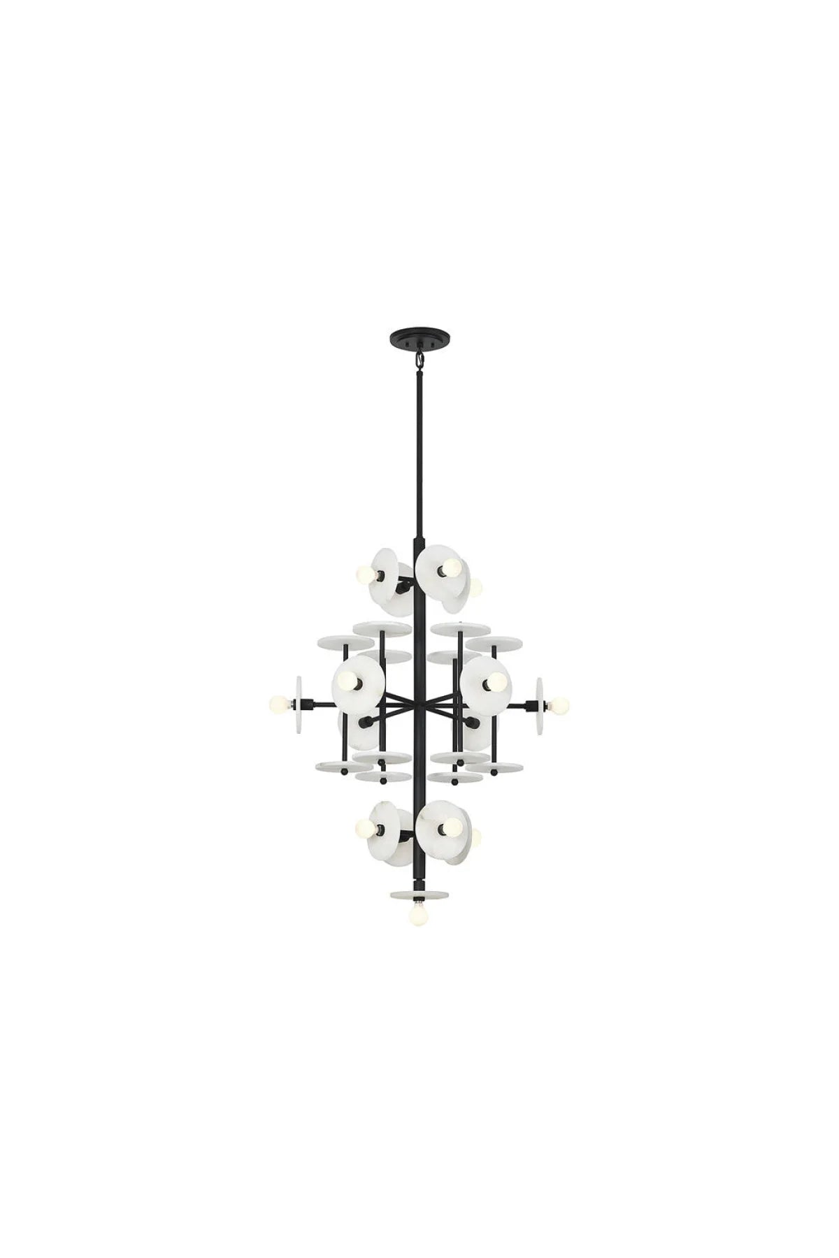 Kalvis 15-Light Chandelier - Black