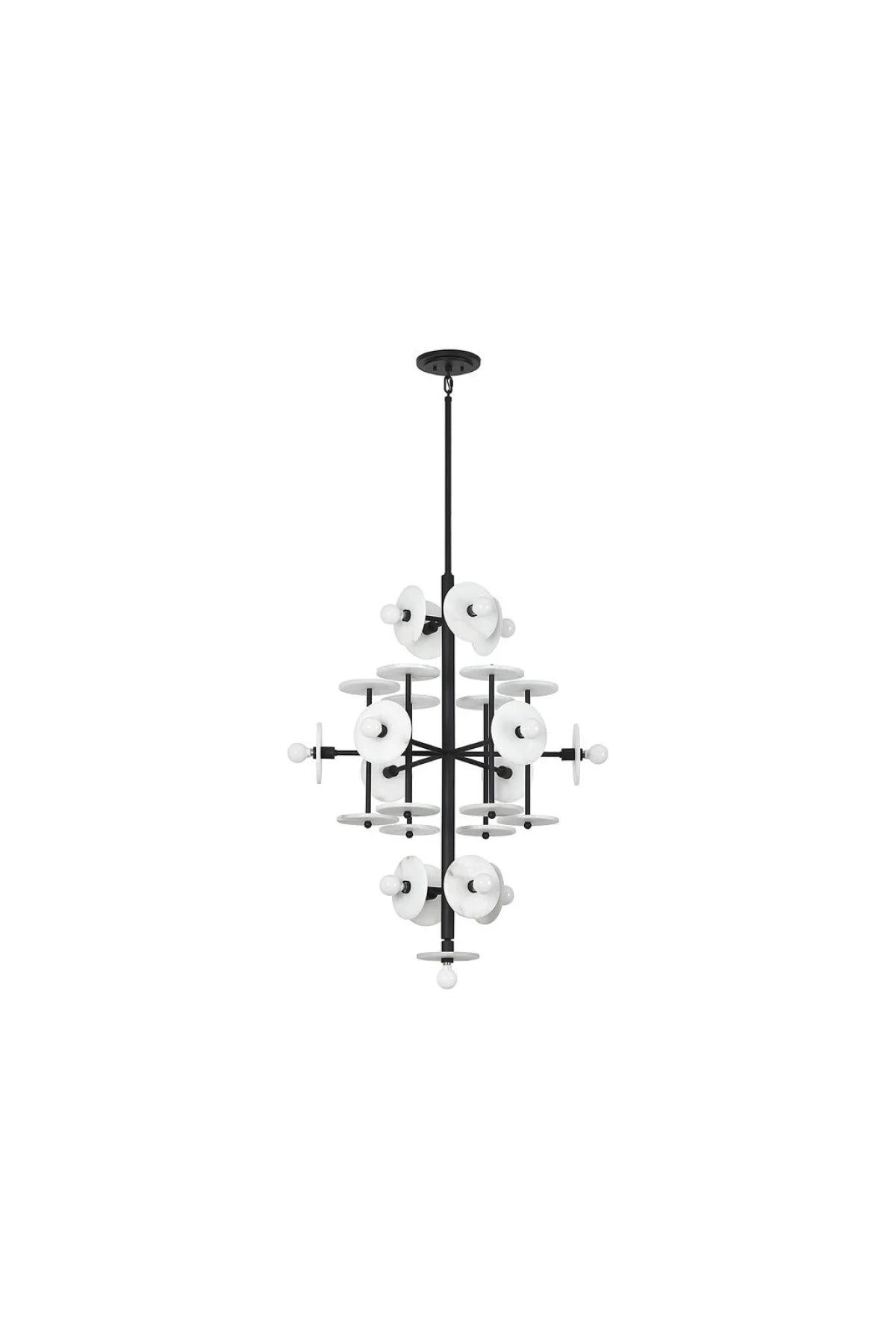 Kalvis 15-Light Chandelier - Black