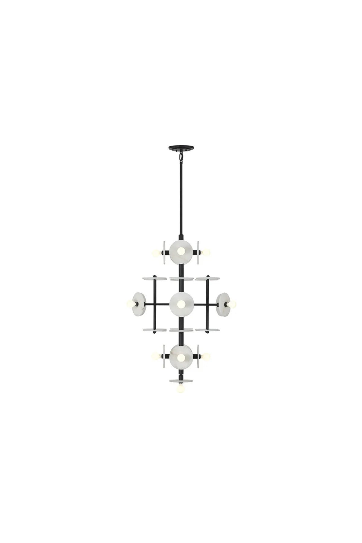 Kalvis 15-Light Chandelier - Black