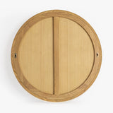 Buddy Round Oak Mirror - 2 Finishes