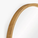 Buddy Round Oak Mirror - 2 Finishes