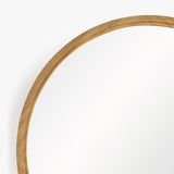 Buddy Round Oak Mirror - 2 Finishes
