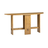 Saguaro Oak Demi-Lune Console