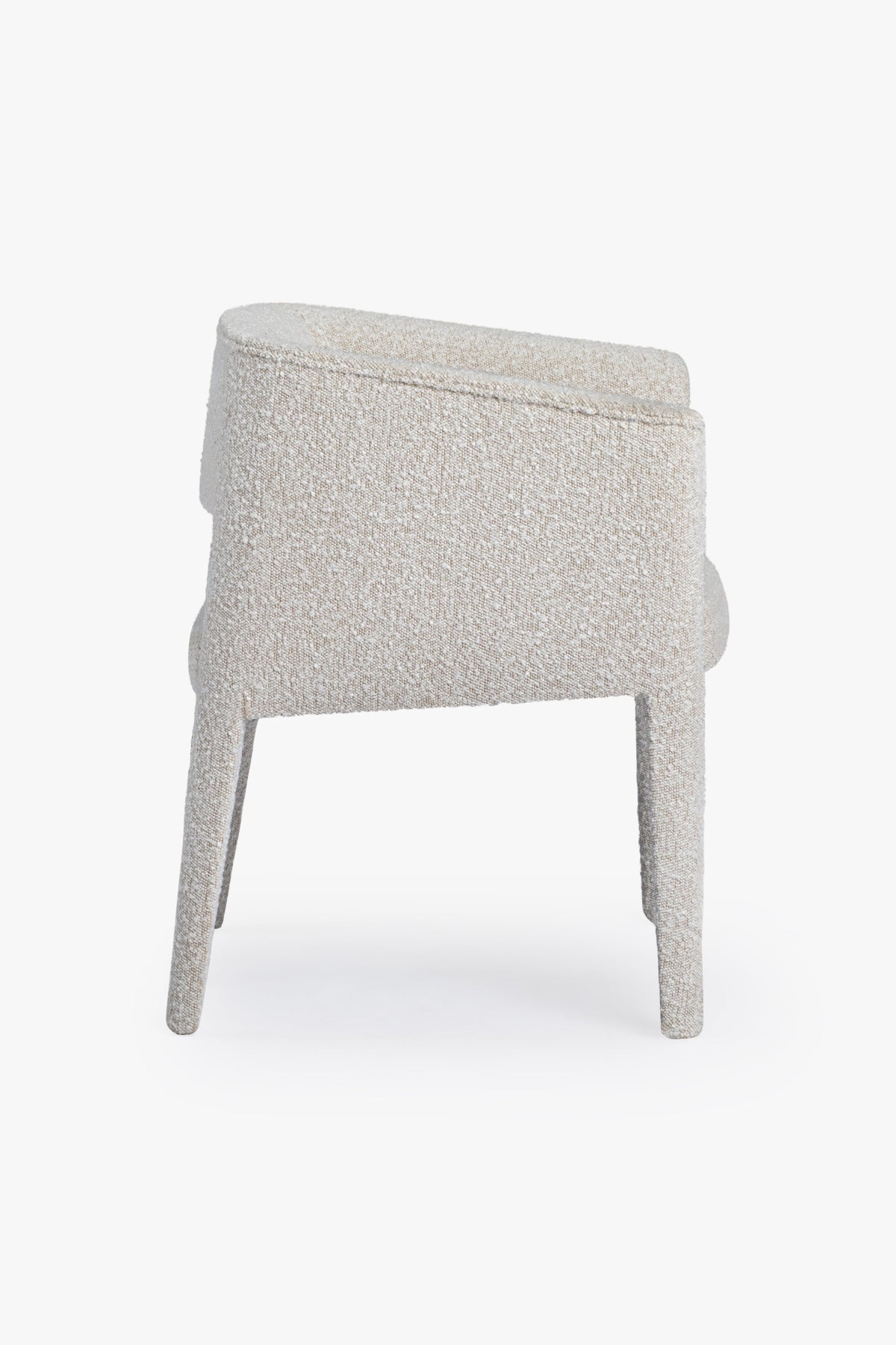 Nico Dining Armchair - Ivory Boucle