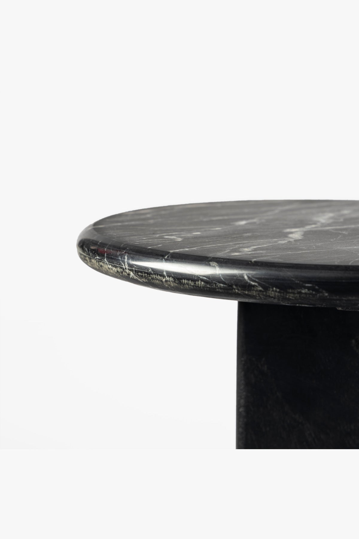 Delaney Drink Table -Black Marble / Acacia