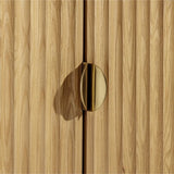 Olive 4-Door Oak Buffet