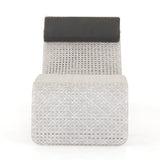 Paige Outdoor Woven Chaise - Brushed Grey