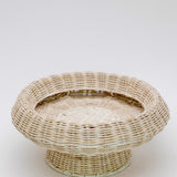 Wrenna Woven Rattan Pedestal