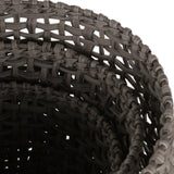 Recycled Plastic Natural Basket - Set of 3