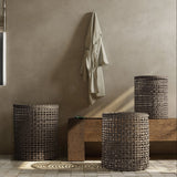 Recycled Plastic Natural Basket - Set of 3