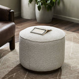 Sinclair Round Ottoman - Natural