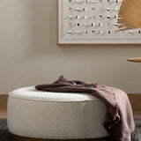 Sinclair Large Round Ottoman - Natural