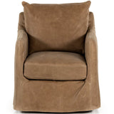 Banks Slipcover Swivel Chair