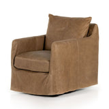 Banks Slipcover Swivel Chair