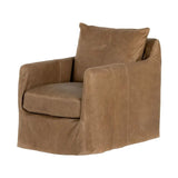 Banks Slipcover Swivel Chair