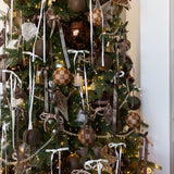 Checkered Ornament - Brown