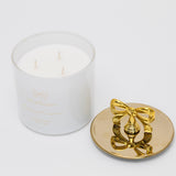 Gold Bow Candle