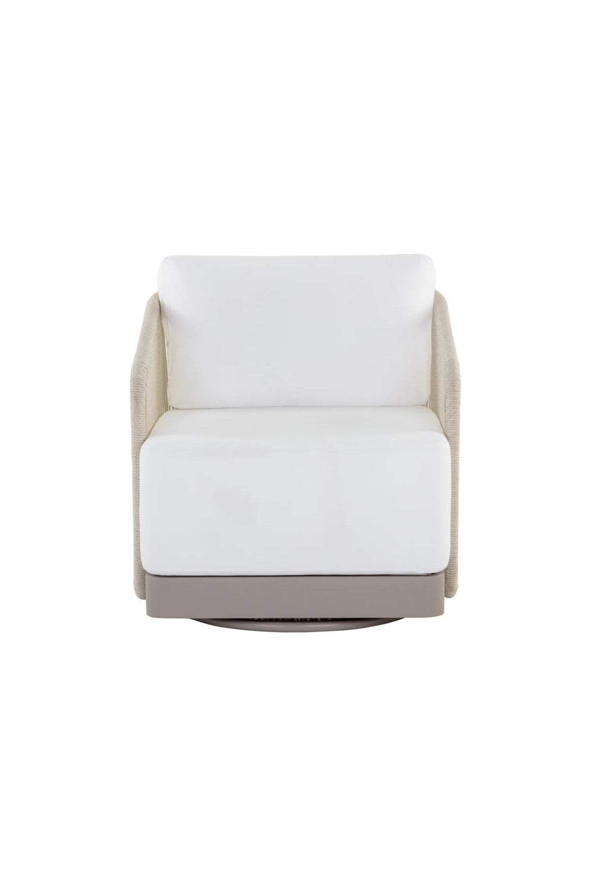 Alaric Outdoor Swivel Armchair- Greige