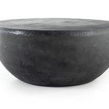 Basil Outdoor Round Coffee Table - Aged Grey - 2 Sizes