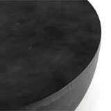 Basil Outdoor Round Coffee Table - Aged Grey - 2 Sizes