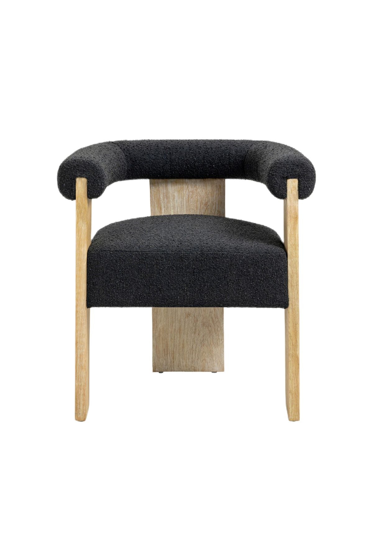 Barrel Boucle Dining Chair - 2 Colors