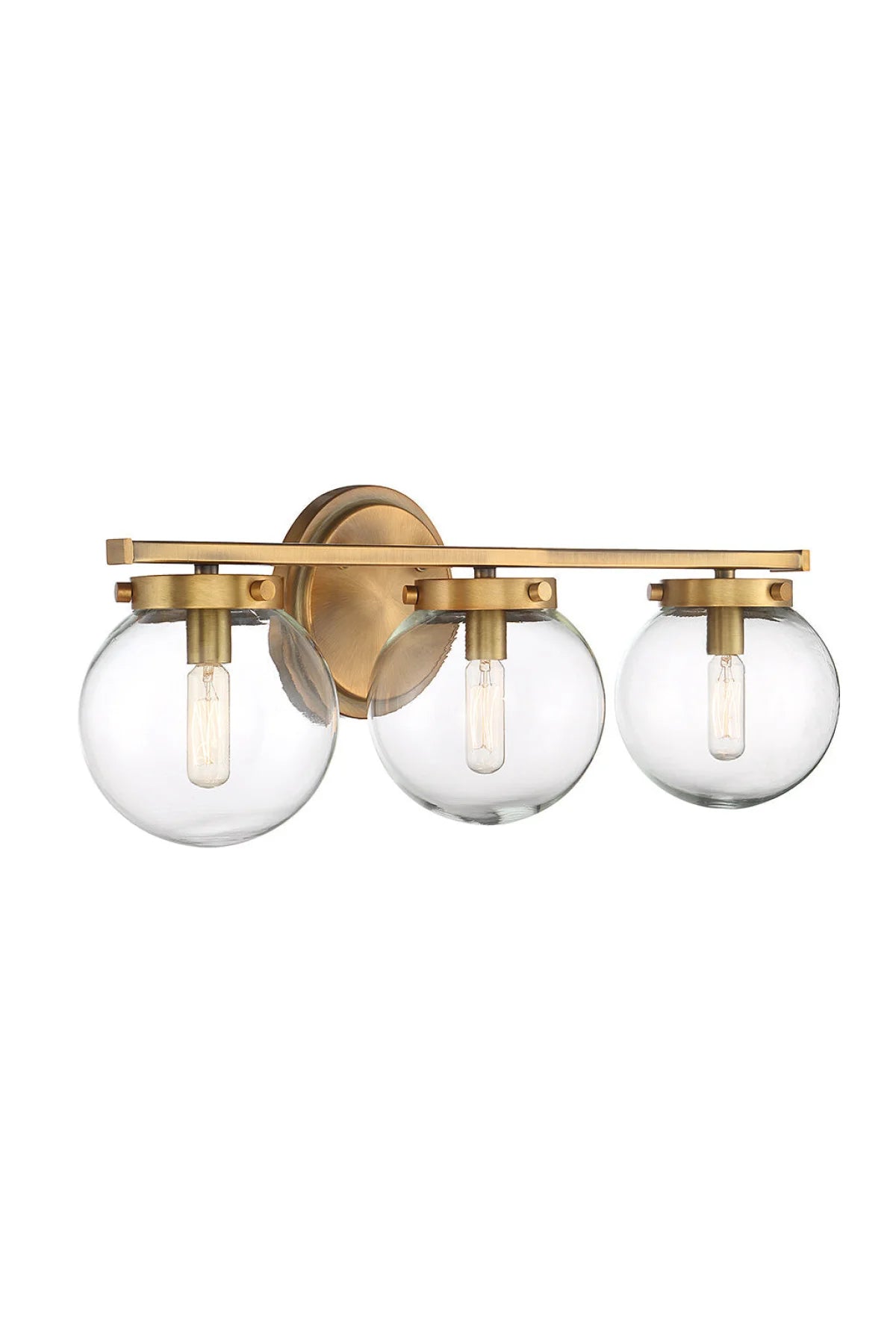 Regency Bathroom Vanity Light - Natural Brass