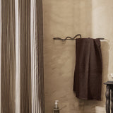 Chambray Shower Curtain - Sand/Black