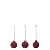 Flurry Glass Baubles - 3 Sizes - Set of 3