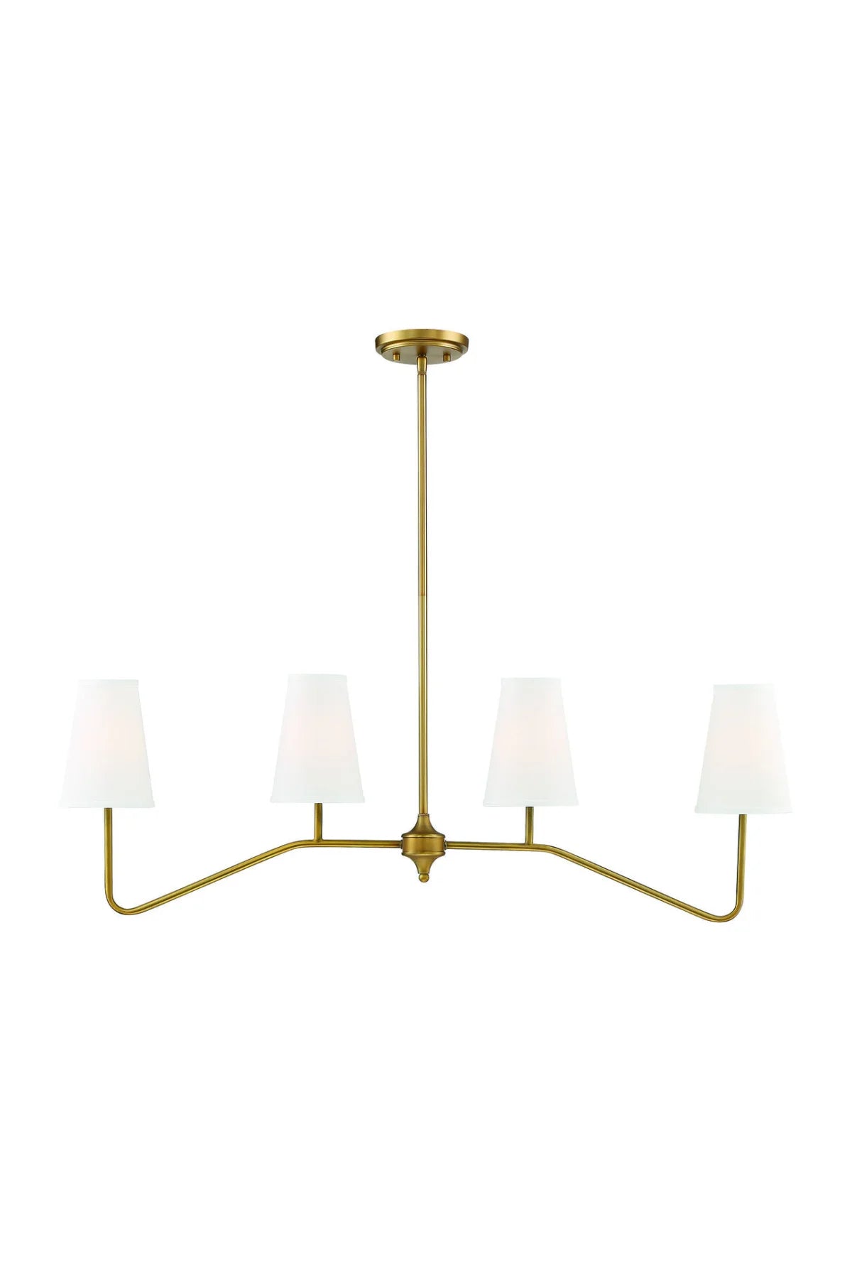 Olana Chandelier - Natural Brass