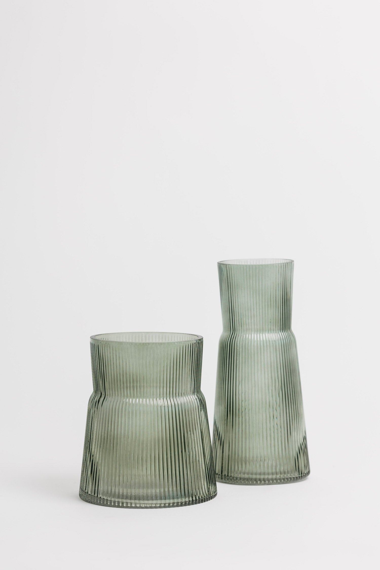 Plaza Ribbed Vase - 2 Styles