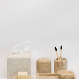 Santana Travertine Tissue Box