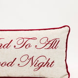 To All A Good Night Pillow